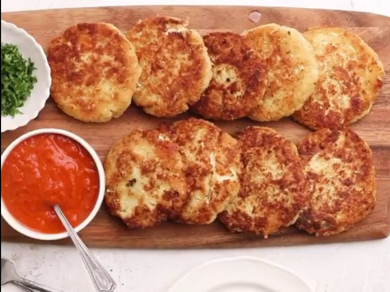 Crispy Cauliflower & Quinoa Patties.