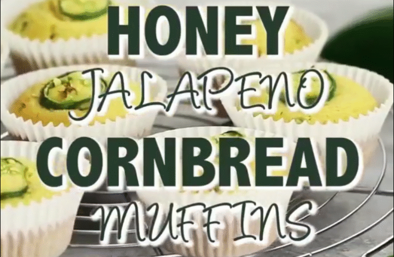 Sweet & Spicy Honey Jalapeño Cornbread Muffins Recipe