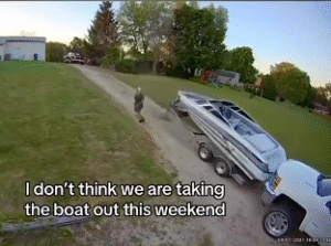 Unhitched Mayhem: Boat Trailer Takes Off, Driver Takes a Spill!